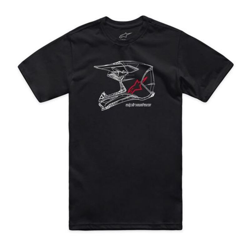 T-shirt ALPINESTARS MX HELMET CSF black L