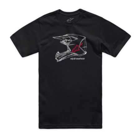 T-shirt ALPINESTARS MX HELMET CSF black L