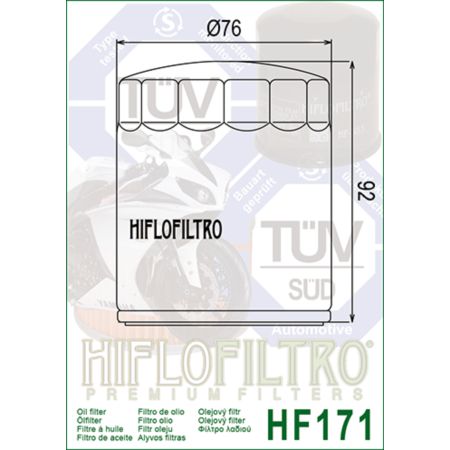Filtr oleju HF171 czarny
