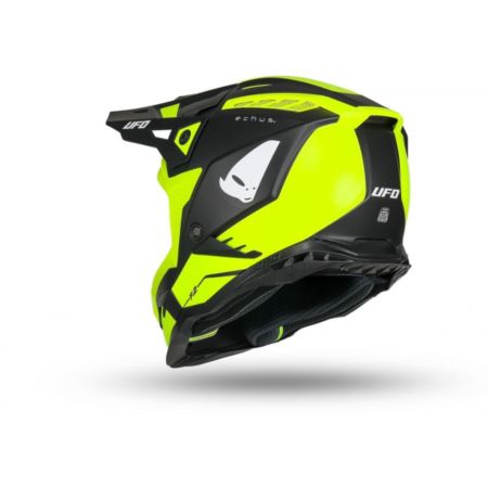 Kask echus UFO czarny/żółty fluo S