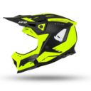 Kask echus UFO czarny/żółty fluo S
