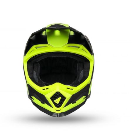 Kask echus UFO czarny/żółty fluo S