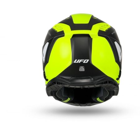 Kask echus UFO czarny/żółty fluo S
