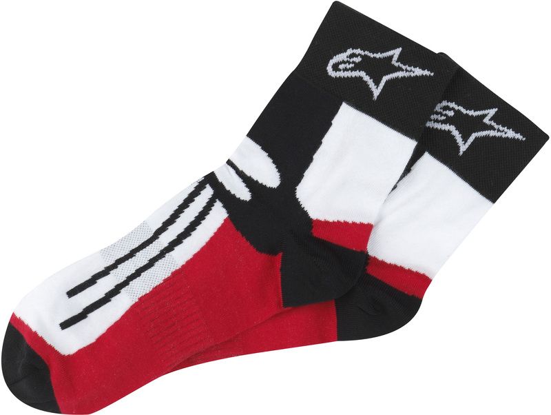Skarpety ALPINESTARS ROAD RACING blk/rd/wht L/XL Skarpety ALPINESTARS ROAD RACING blk/rd/wht L/XL