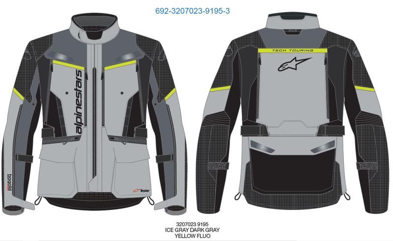 Kurtka ALPINESTARS BOGOTA PRO DRYSTAR gr/ylw 3XL