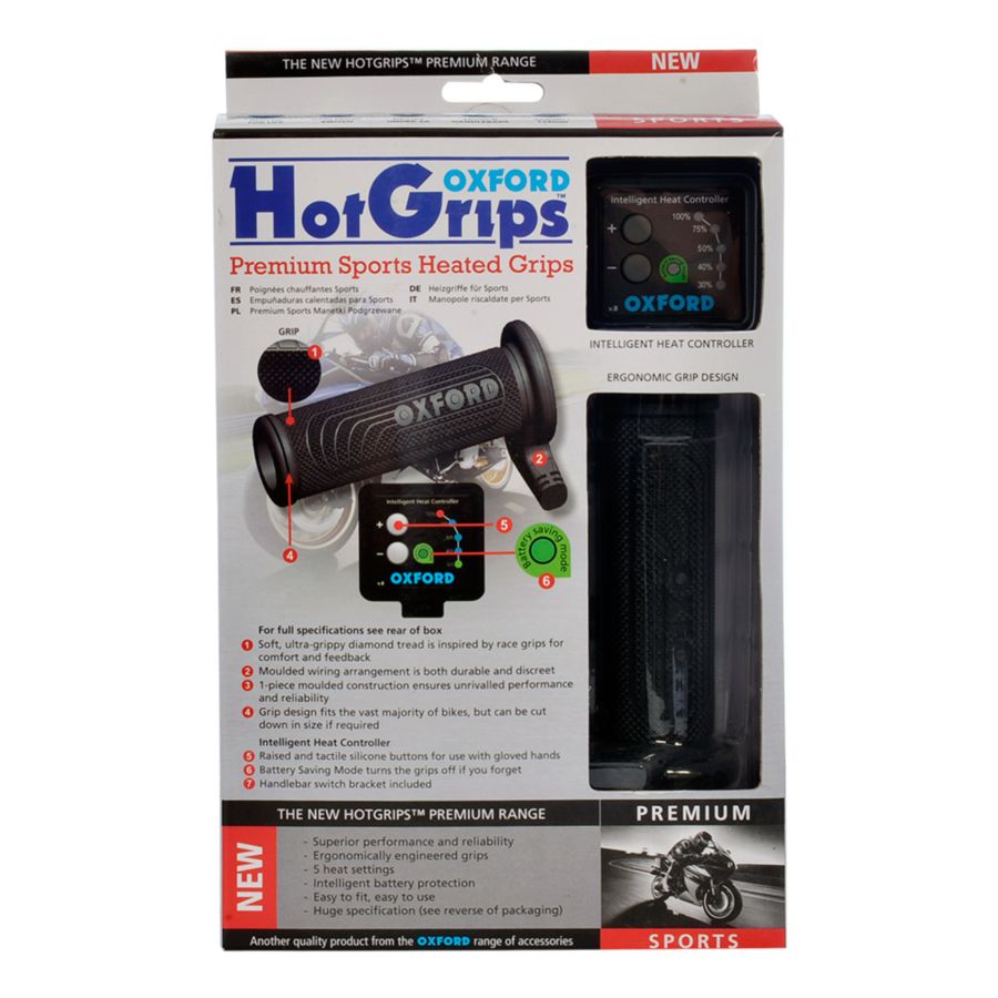 Manetki podgrzewane OXFORD premium sport 22mm