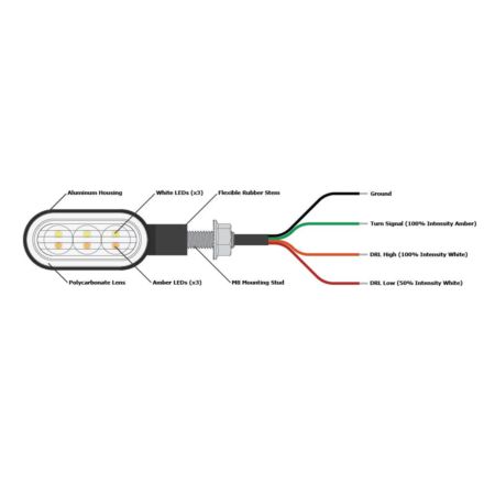 Kierunkowskazy przednie DENALI LED T3 M8
