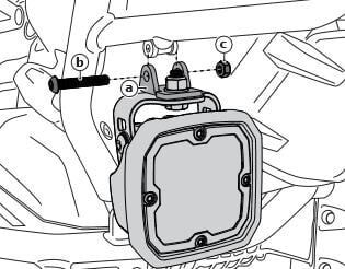 Uchwyt świateł drogowych DENALI BMW F700/F750F800