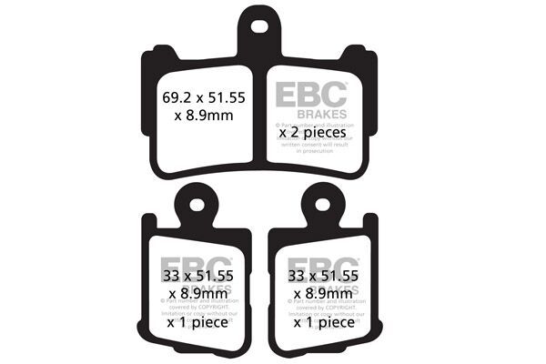 Klocki hamulcowe EBC FA HH HONDA VFR1200 Klocki hamulcowe EBC FA HH HONDA VFR1200