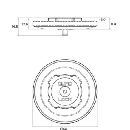 QUAD LOCK adapter magnetyczny na głowicę uchwytu