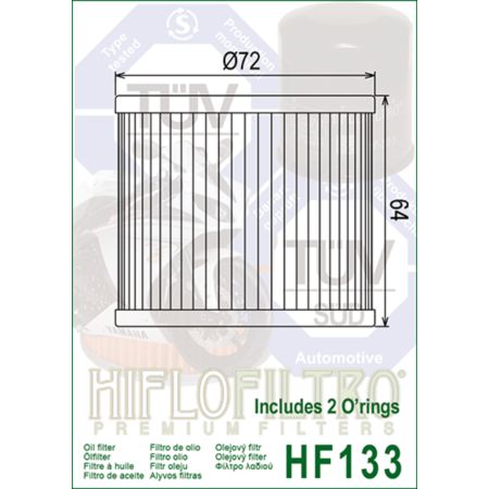 Filtr oleju HF133