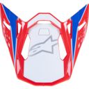 Daszek kasku ALPINESTARS SM10 AEON red/blue