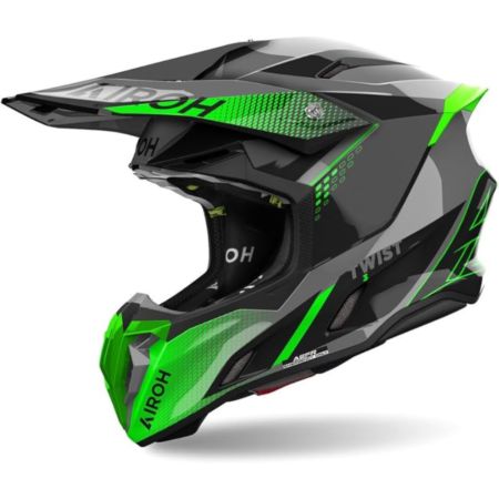 Kask AIROH TWIST 3 Shard GREEN GLOSS 2XL