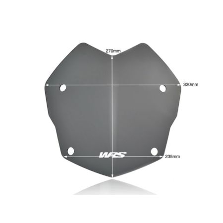 Szyba WRS RALLYE BMW R1250GS dark smoke