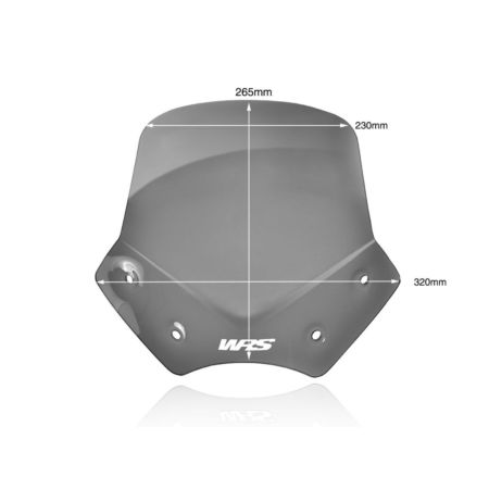 Szyba motocyklowa WRS SPORT BMW R1200R dark smoke