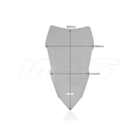 Szyba motocyklowa WRS TOURING YAMAHA MT-09 smoke