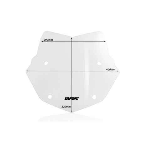 Szyba motocyklowa WRS RALLYE EVO BMW R1200GS clear