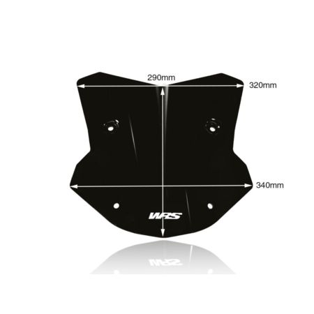 Szyba WRS SPORT BMW S1000XR black gloss