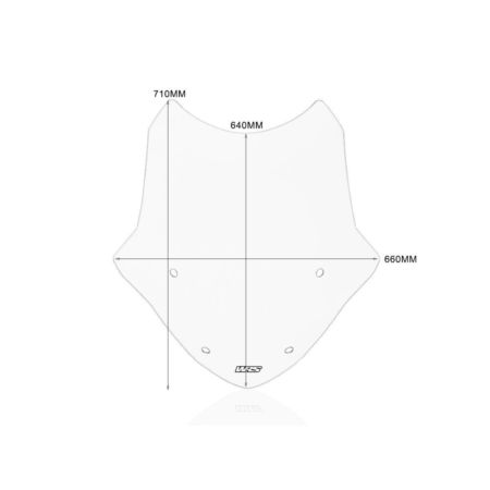 Szyba motocyklowa WRS TOURING BMW R1250RT clear