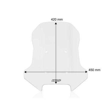 Szyba motocyklowa WRS CAPONORD CFMOTO 450 clear