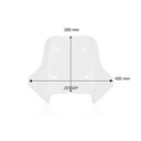 Szyba motocyklowa WRS SPORT CFMOTO MT450 clear