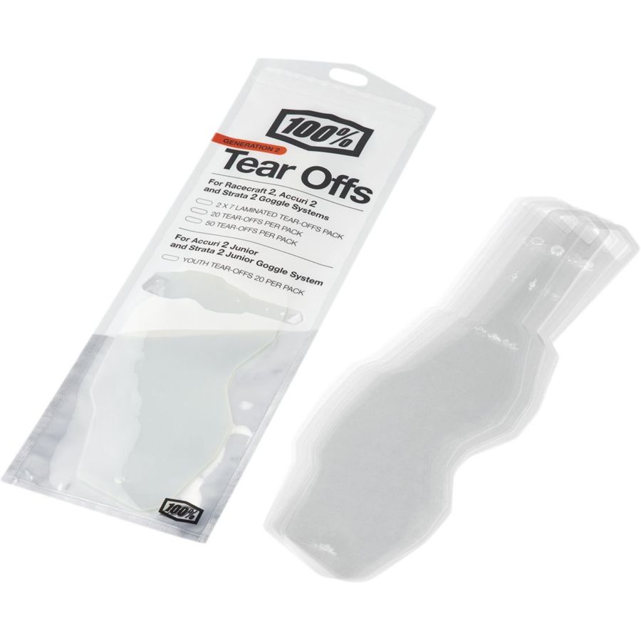 Zrywki 100% tear OFF accuri 2/strata 2 ys20pk