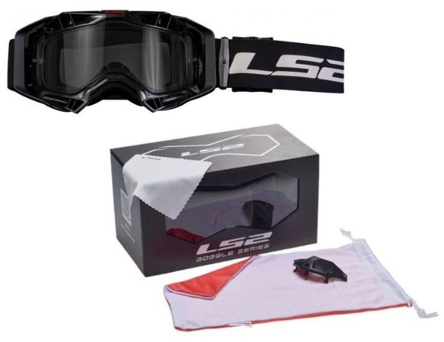 Gogle LS2 aura enduro czarne PINLOCK