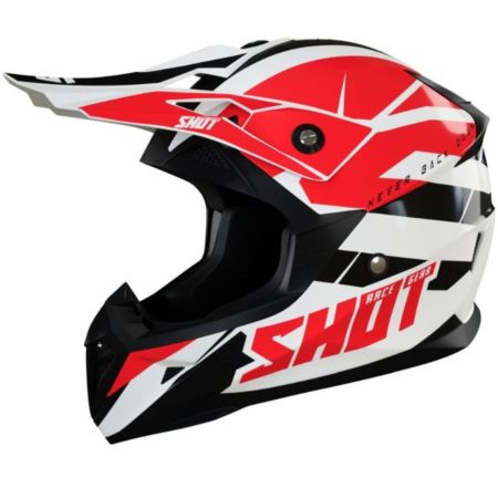 Kask SHOT pulse revenge wh/rd/blk glossy L