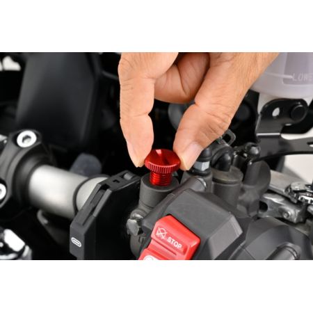 Zaślepka lusterka lewa DAYTONA red
