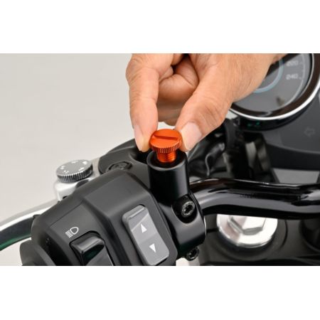 Zaślepka lusterka prawa DAYTONA orange