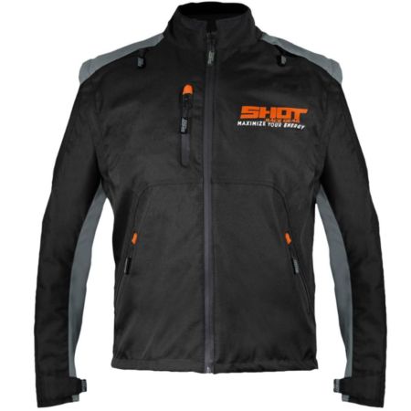 Kurtka SHOT CONTACT BLACK NEON ORANGE S