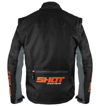 Kurtka SHOT CONTACT BLACK NEON ORANGE S