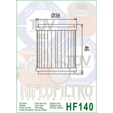 Filtr oleju HF140