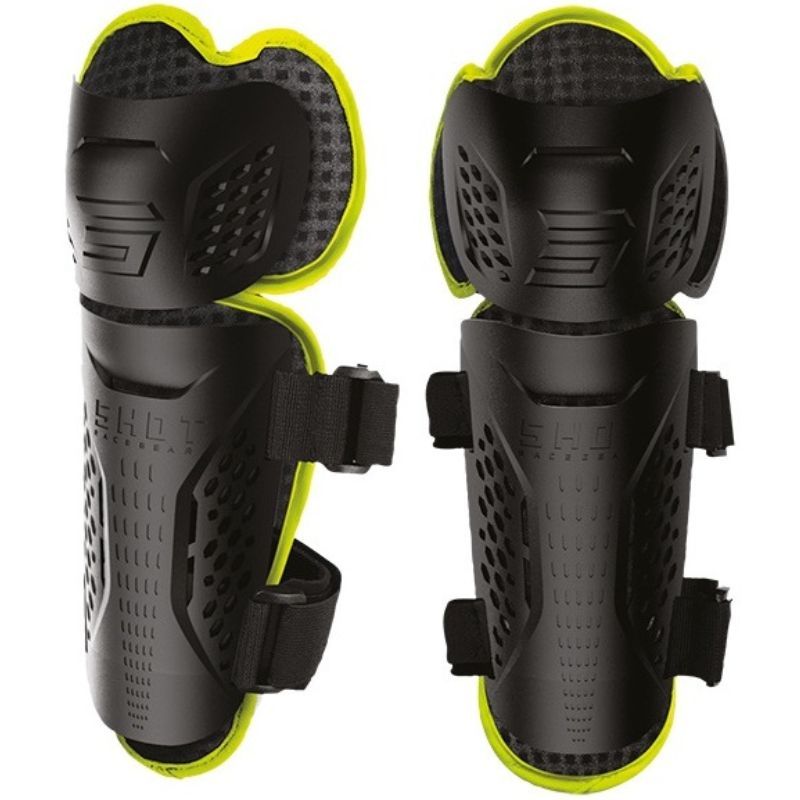 Ochraniacze Kolan Shot Optimal Kid 2.0 Black Fluo