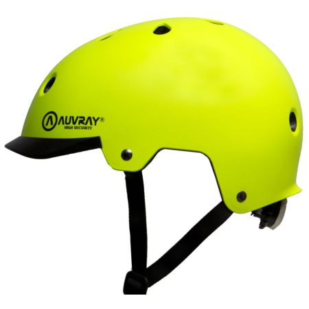 Kask rowerowy AUVRAY URBAN YELLOW FLUO L