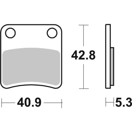 Klocki hamulcowe KH257/2 SBS Street Ceramic