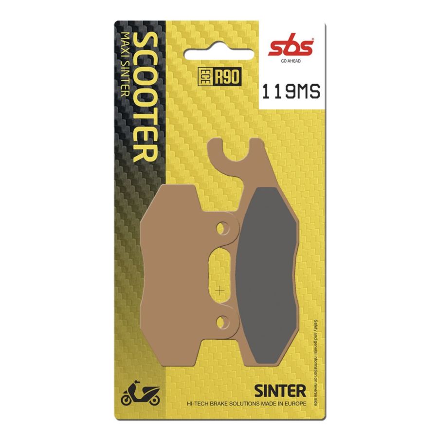 Klocki hamulcowe SBS KH197 sinter złote