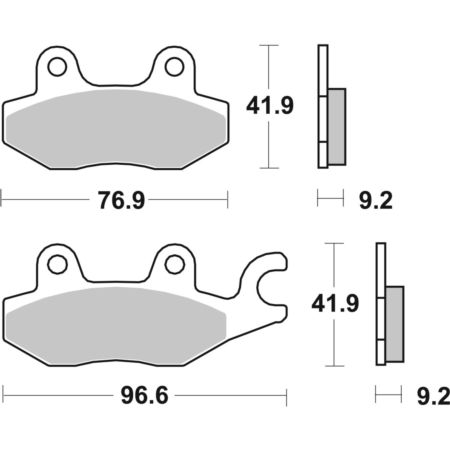 Klocki hamulcowe SBS KH197 sinter złote