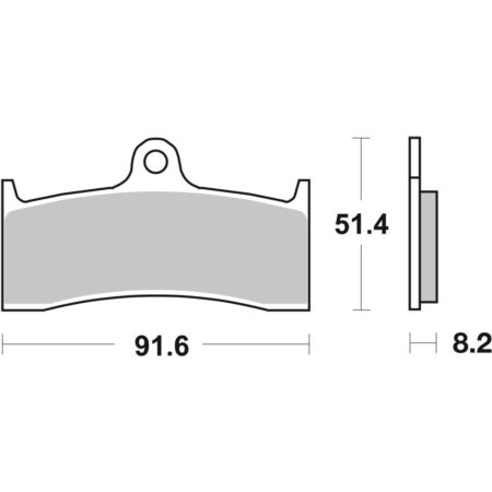 Klocki hamulcowe SBS STREET CERAMIC YAMAHA MW 125