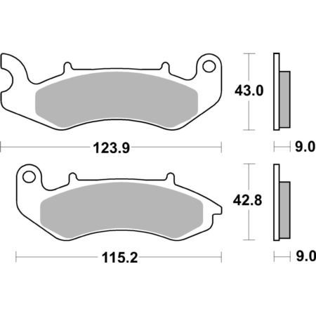 Klocki hamulcowe SBS SCOOTER CERAMIC BUELL M2