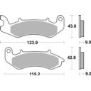 Klocki hamulcowe SBS SCOOTER CERAMIC BUELL M2