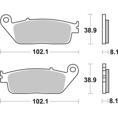 Klocki hamulcowe SBS SCOOTER CERAMIC APRILIA SR125