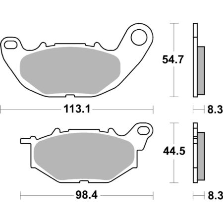 Klocki hamulcowe SBS SCOOTER CERAMIC YAMAHA XP 500