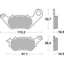Klocki hamulcowe SBS SCOOTER CERAMIC DAELIM S 300