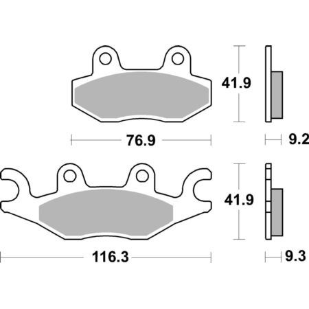 Klocki hamulcowe SBS SCOOTER SYM EURO-MX 125