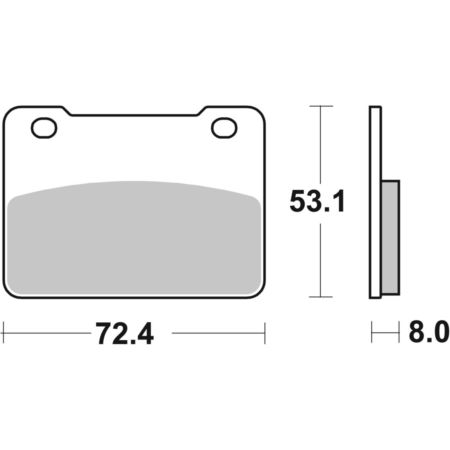 Klocki hamulcowe SBS SCOOTER TGB X-LARGE 125