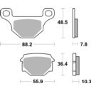 Klocki hamulcowe SBS STREET SUZUKI UN 125