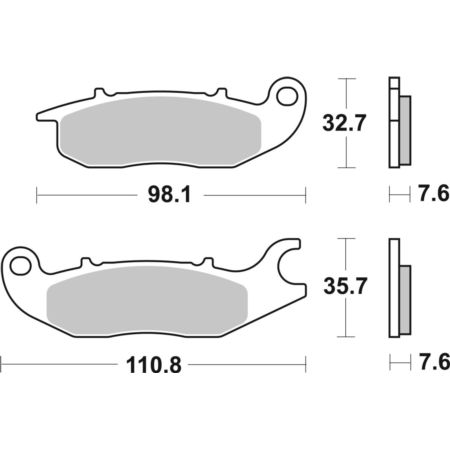 Klocki hamulcowe SBS SCOOTER BETA RR 50