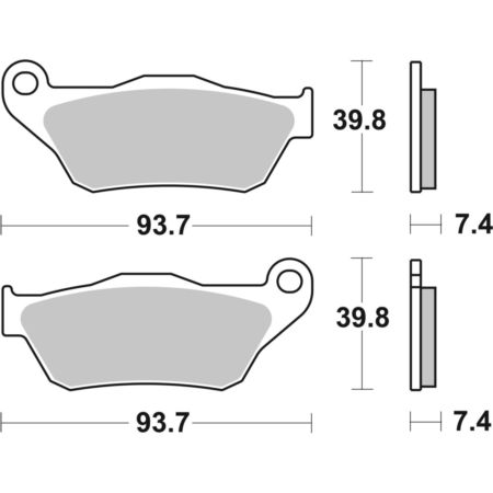 Klocki hamulcowe SBS SCOOTER HONDA ANF 125