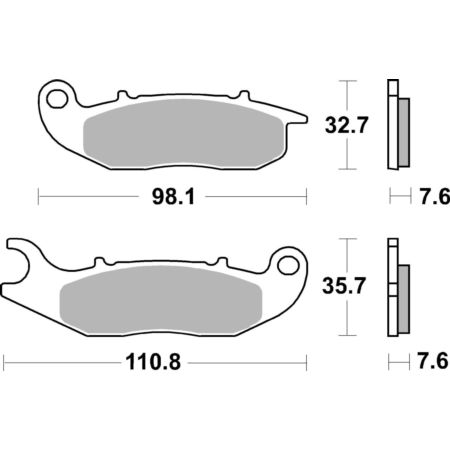 Klocki hamulcowe SBS SCOOTER YAMAHA HW 125